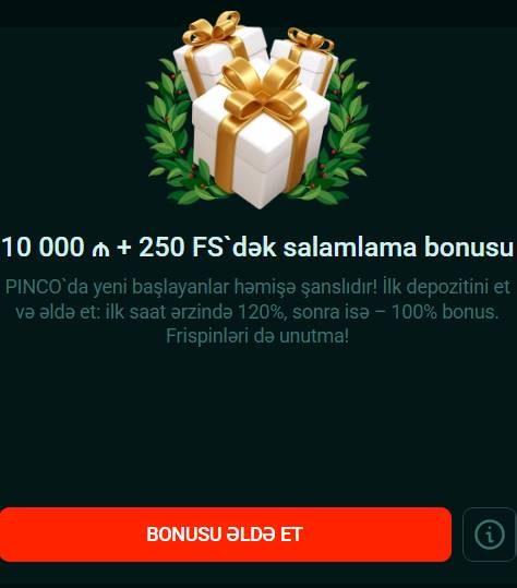 Yeni istifadəçilər üçün xoş gəlmisiniz paketi